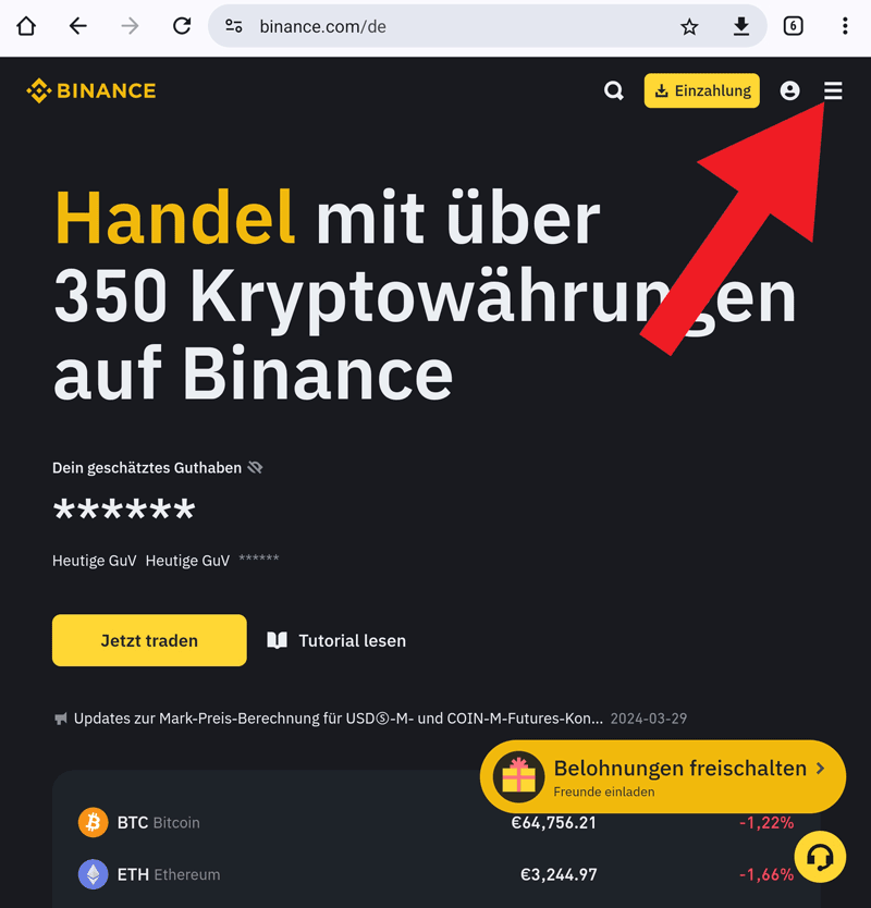 Binance Kauf