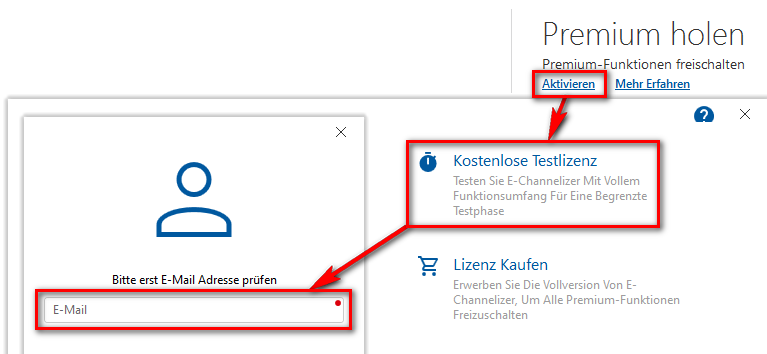 E-Channelizer Aktivierung