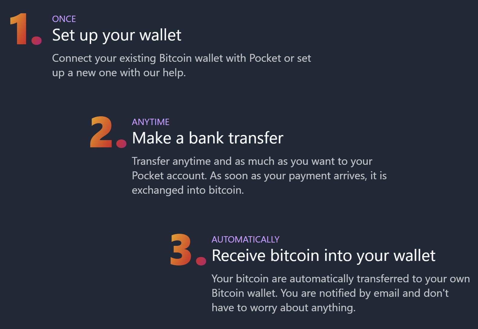 POCKET process overview